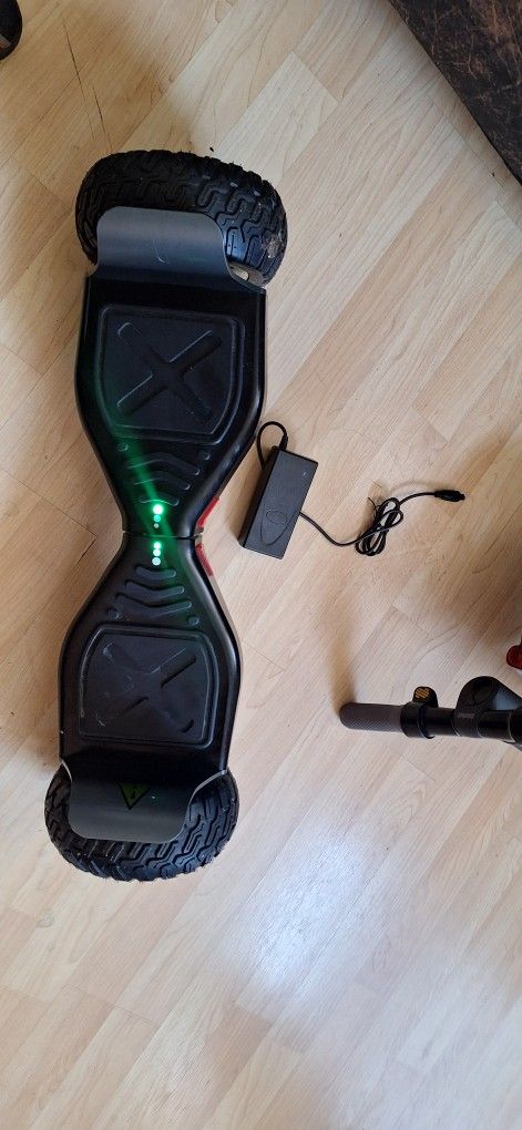 8.5'' All Terrain Off-Road Hoverboard w/Bluetooth Speaker, LED Lights, UL2272 Certified (Black)