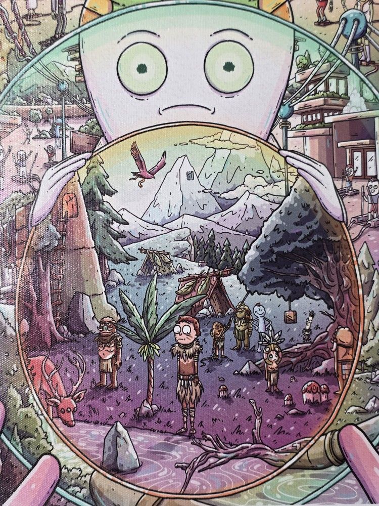 Rick And Morty Miniverse Canvas Print