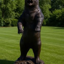 Standing Grizzly Bear Statue – Aluminum Ranch & Outdoor Décor