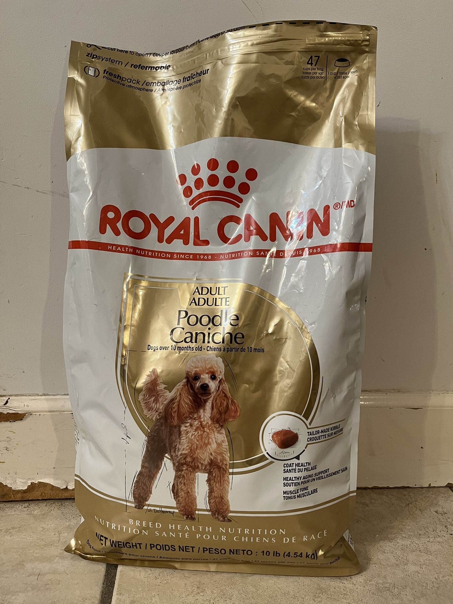 Royal Canin Dog Food Poodle 10 Pounds (open)