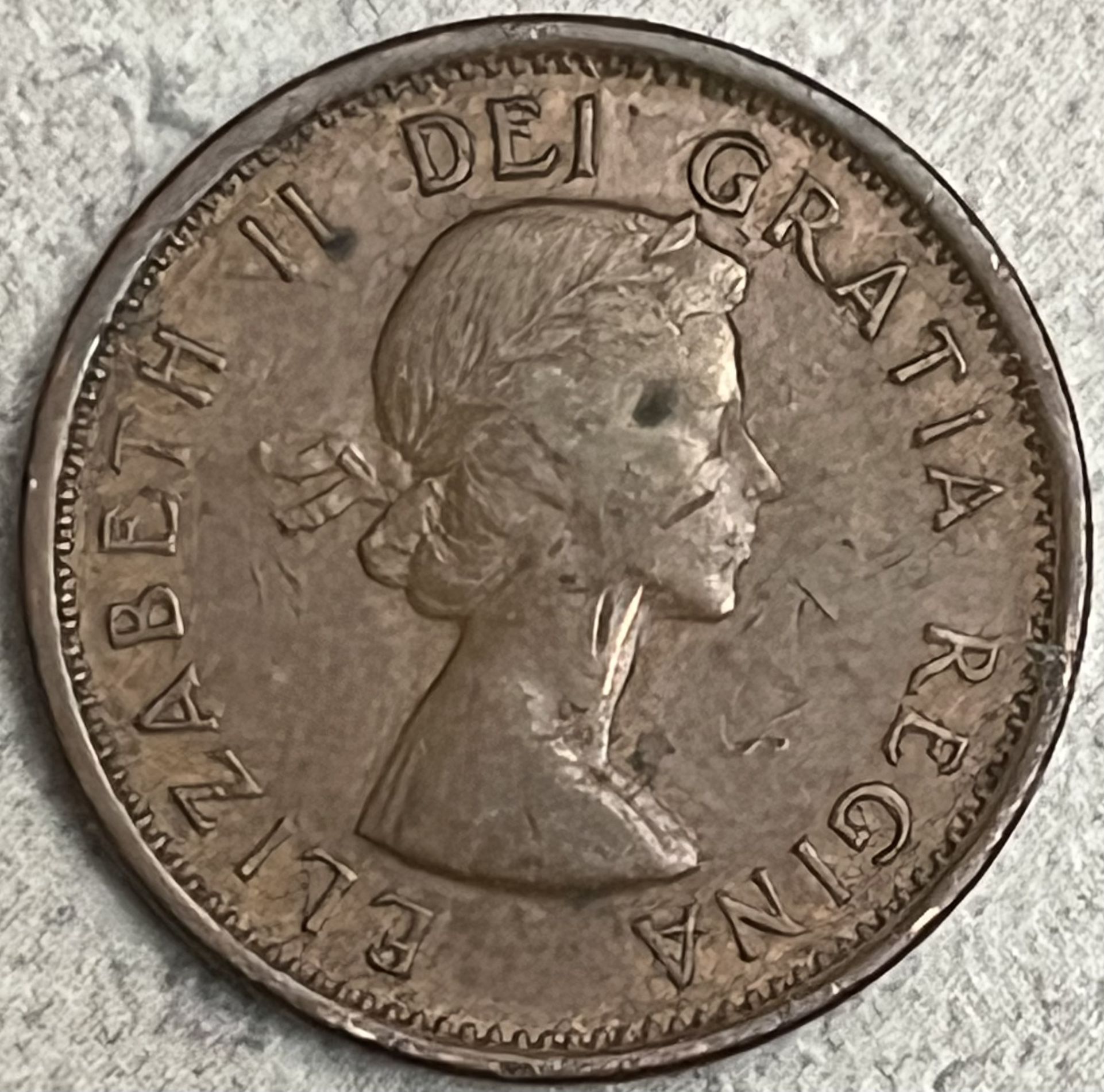 ERROR!! 1962 Canadian Cent - “Hanging 2”