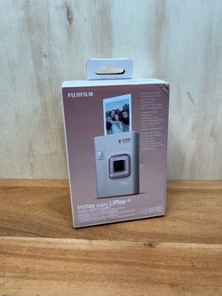 Brand New!! Fujifilm - instax mini LiPlay+ Instant Camera - Sand Beige