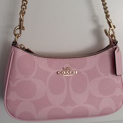 Baby pink coach bag