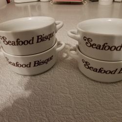 Set Of SEAFOOD BISQUE CROCKS