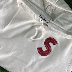 Supreme S Logo Hoodie Sweatshirt (FW20) DS Sz Medium White Box Logo