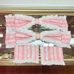 Handmade Headbow, Back Bow, and Cuff set