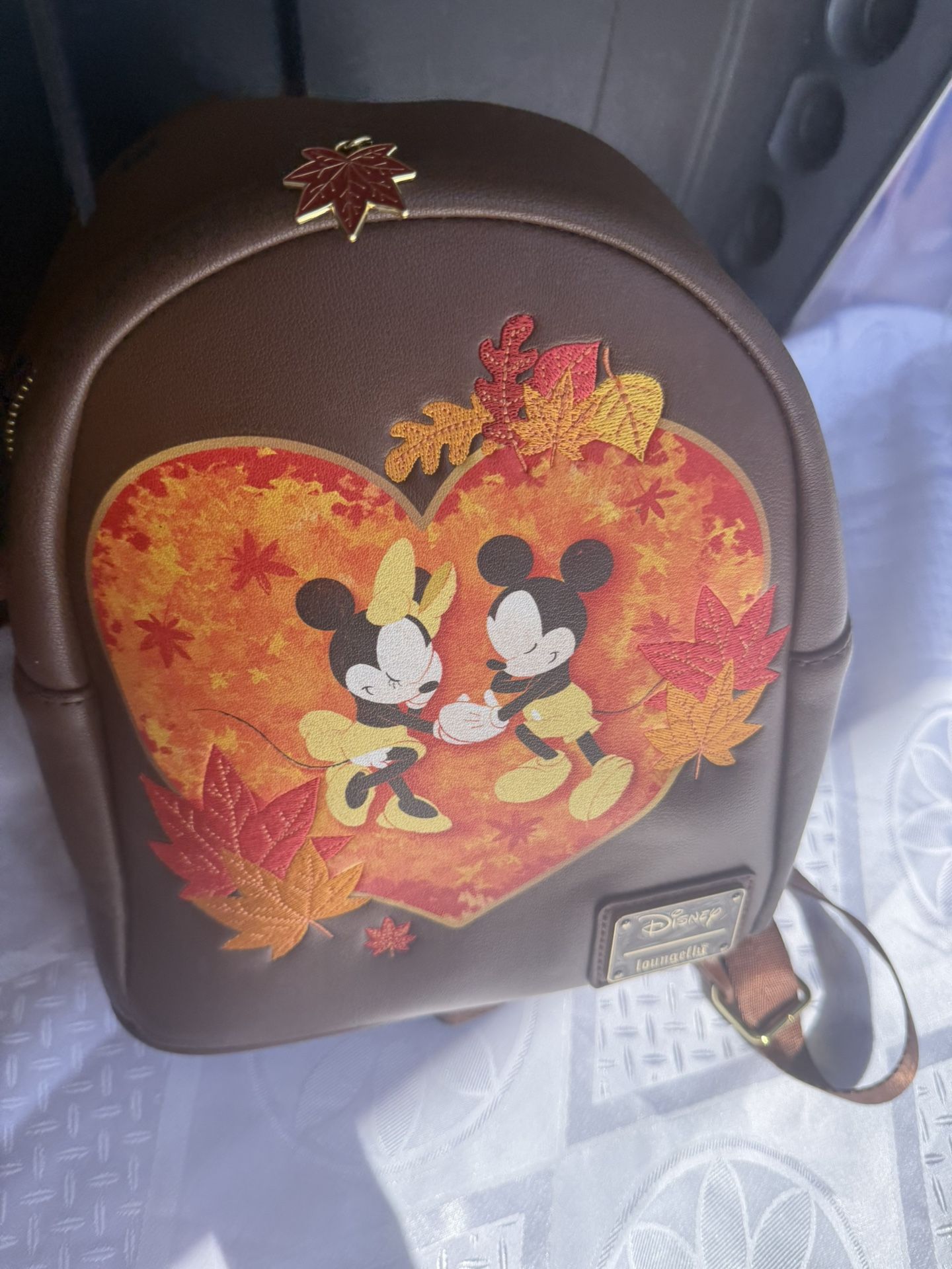 Loungefly Disney Mickey & Minnie Mouse Autumn Mini Backpack