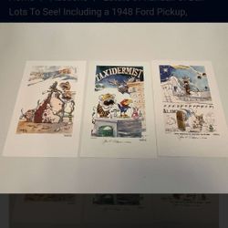 3 Prints 2 Signed By John Darkow, Mizzou Tigers