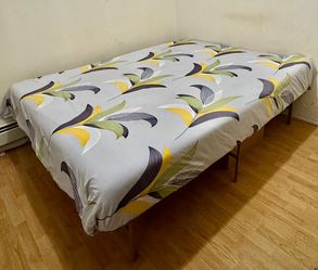 Moving Sale!! Everything must go by June 20: King size metal bed frame with 8 inch mattress