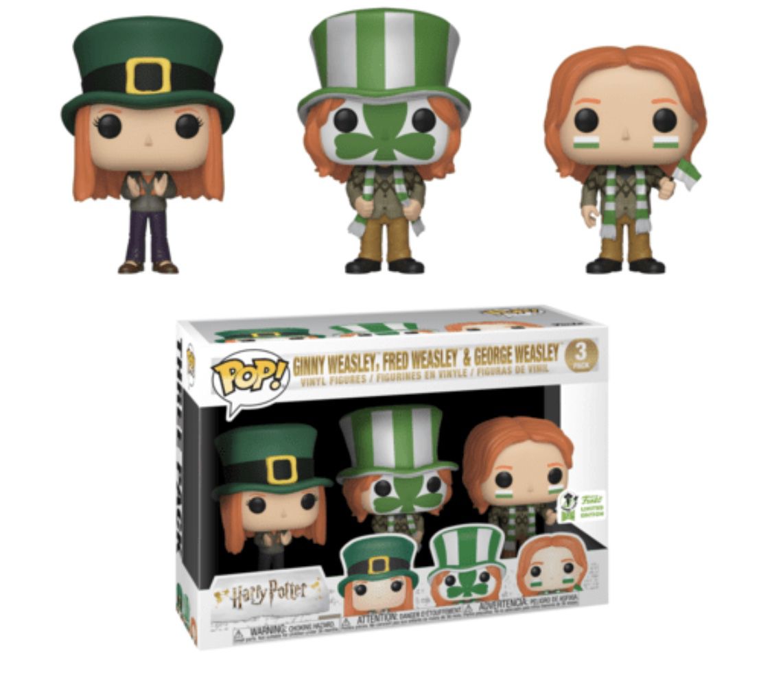 POP Harry Potter Quidditch Cup 3-Pack Ginny, Fred, & George Weasley ECCC 2019