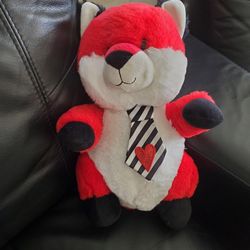 Valentines Teddy Bear With Heart On Tie