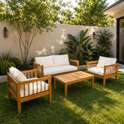 Brand New Solid Wood Patio Set