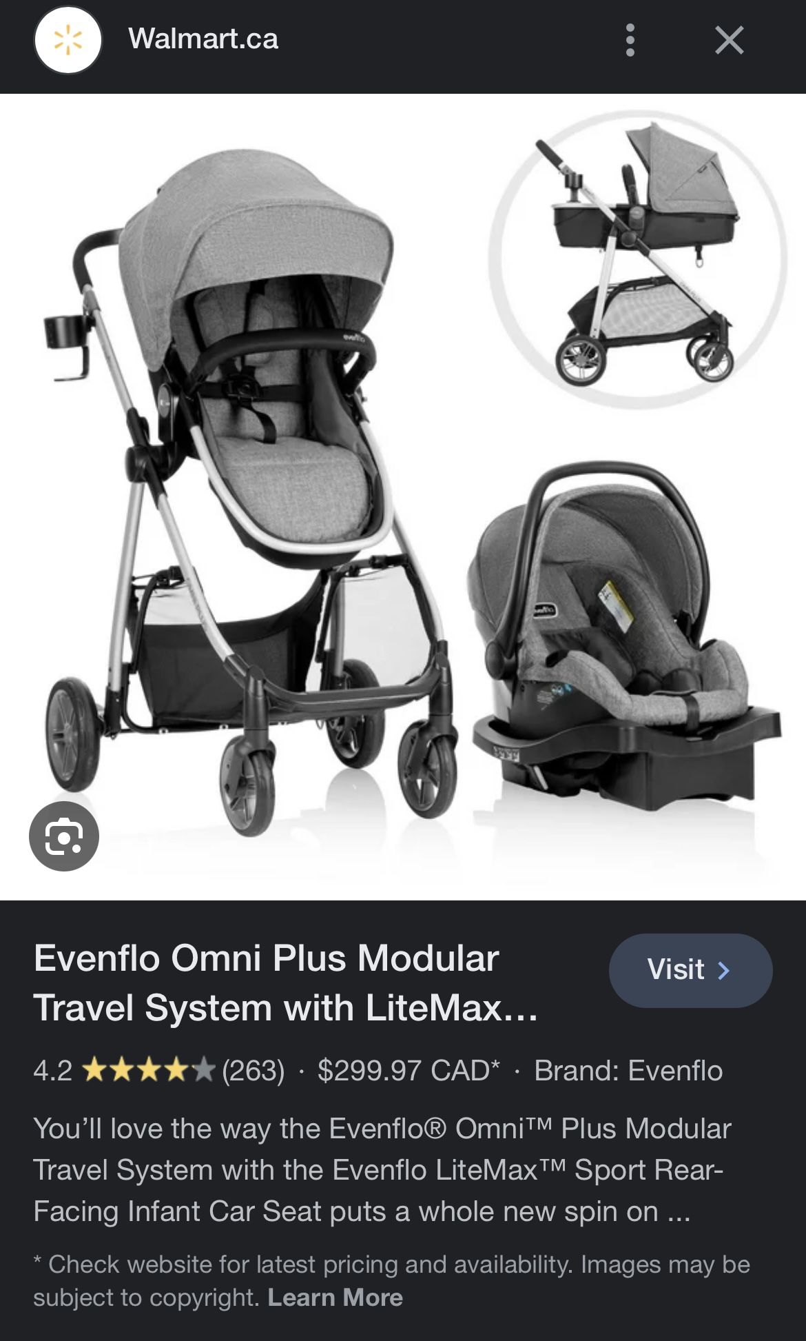 Evenflo Omni Plus Stroller + EXTRA BABY ITEMS