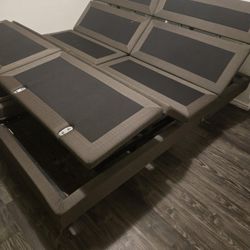 Stearns & Foster split king adjustable beds with massage.
