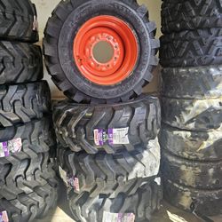 New 12x16.5 Tractor Bobcat Tire Wheel Mounted 12.16.5 