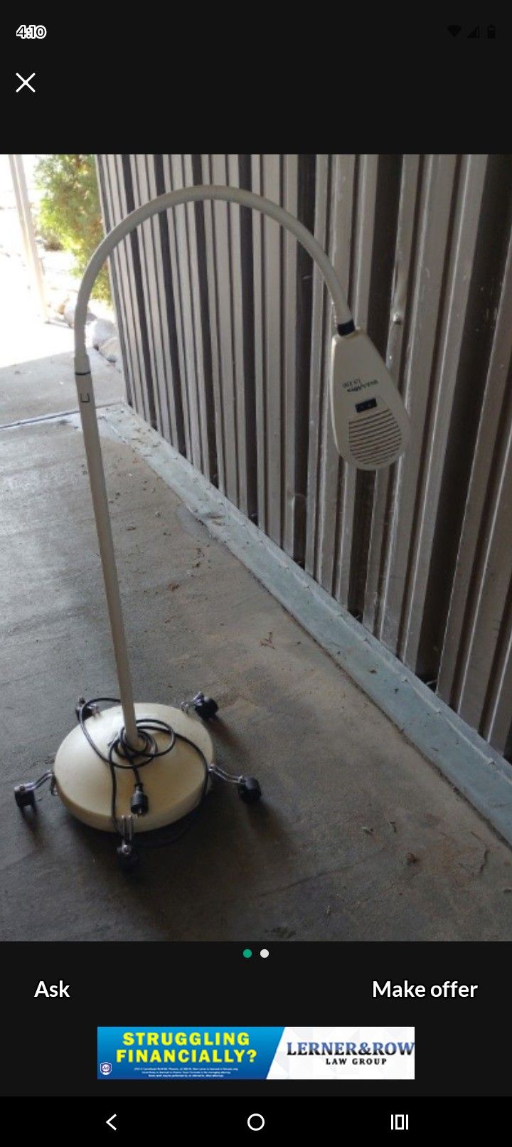 Welch Allyn LS-150 Exam Light $10..00