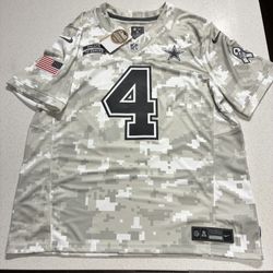 Men's Nike Dak Prescott Dallas Cowboys 2024 Salute to Service Limited jersey