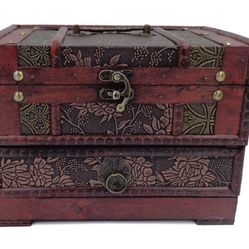 Vintage Wooden Jewelry Box