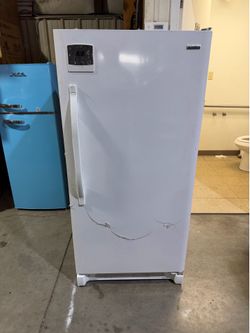 White Upright Freezer with Digital Control