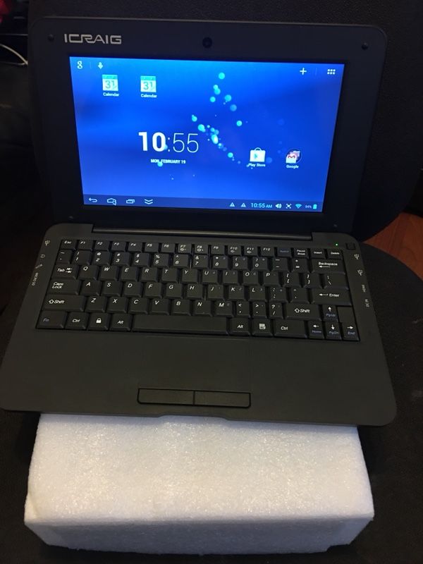 10 INCH ICRAIG LAPTOP ANDROID SLIMBOOK WITH CAMERA