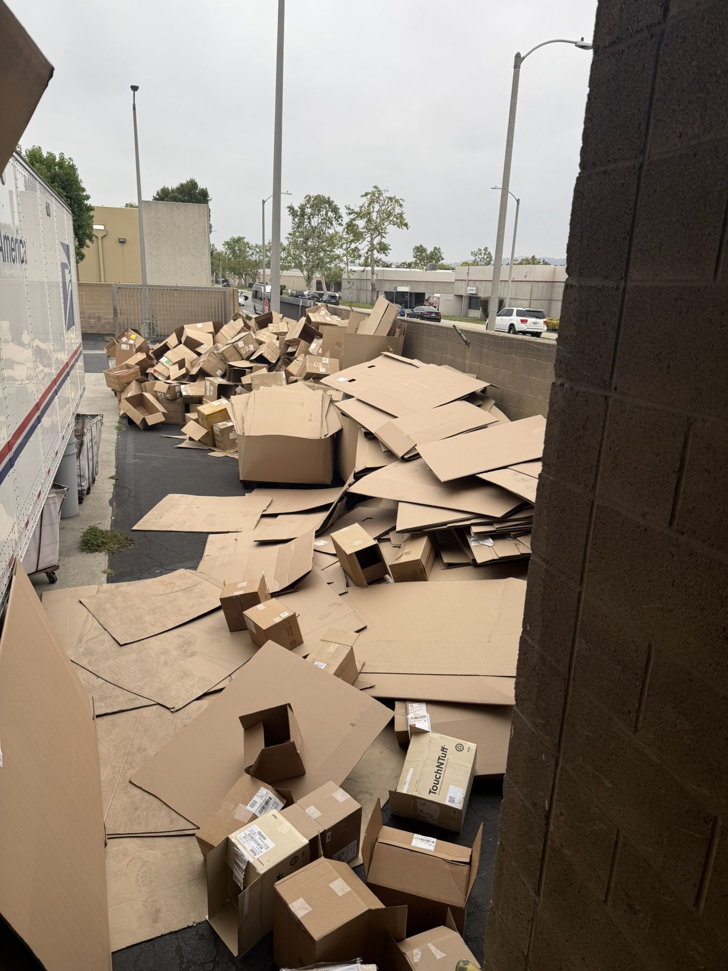 Free Cardboard Ready For Pickup