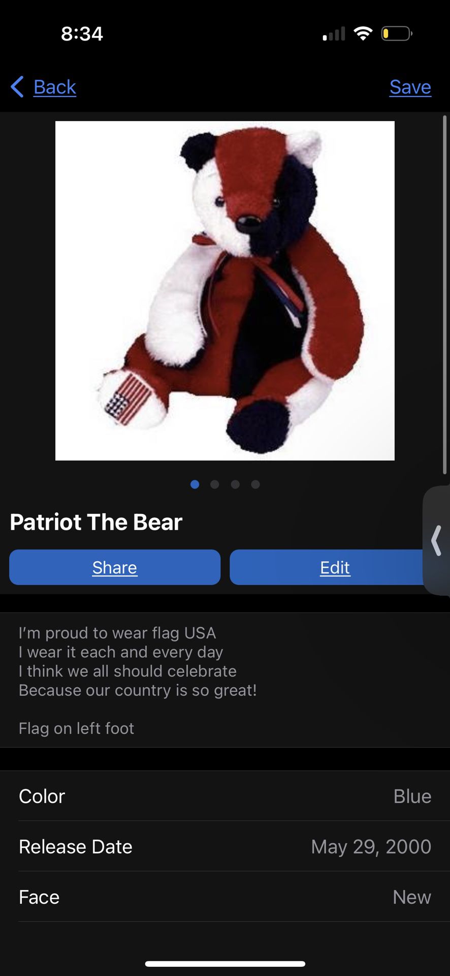 Patriot The Bear 2000
