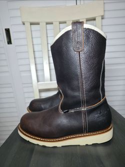 Thorogood Exclusive Welly Waterproof Pull-On Boot Soft Toe Men's Size 10 D READ DESCRIPTION