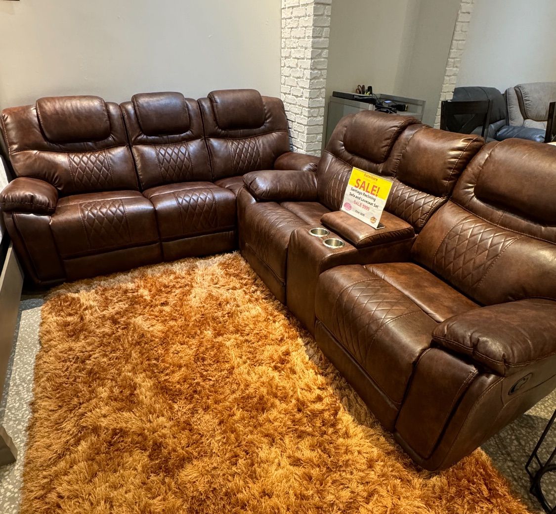 Santiago two piece sofa and loveseat $1099