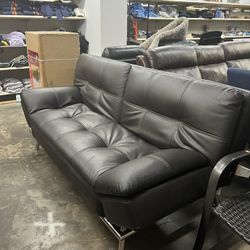 Brown Leather Futon Clearance