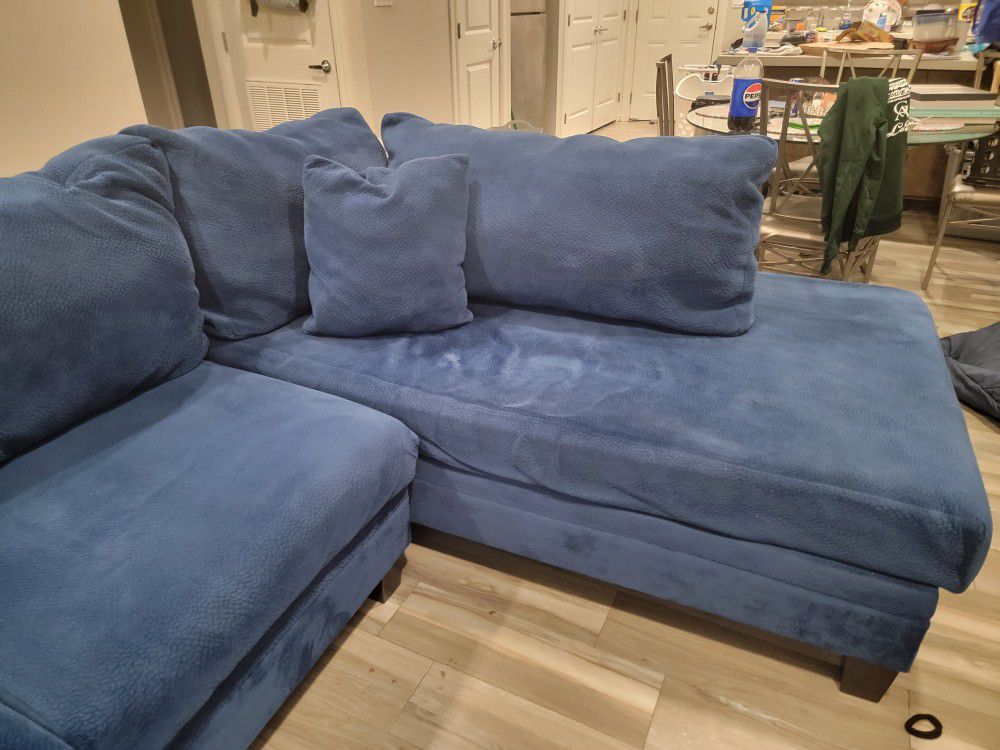 Sectional Couch ( Blue )