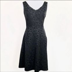 WHBM Black Dotted Dress