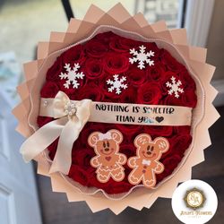 Christmas Ramo Buchon Flower Roses Bouquet Roses 