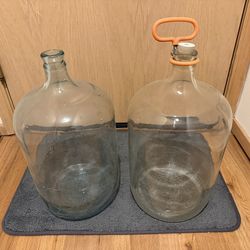 2 Glass Carboys