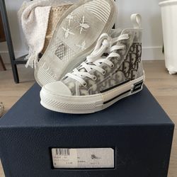 Dior B23 High Top Sneaker Logo Oblique - Size 35