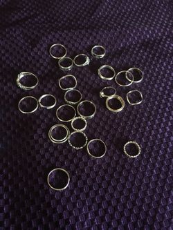 .925 S. Silver rings