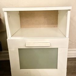 IKEA White Nightstand BRIMNES