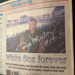 Bill melton Signed Newspaper 
