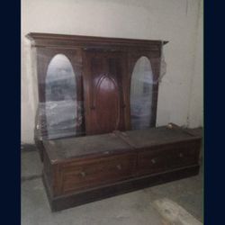 Antique wardrobe/dresser/wood dresser