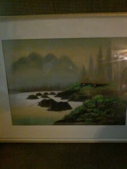 Very old Japanese painting on silk