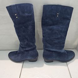 Women’s Blue  Suede Boots