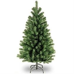 National Tree Company 4 ft Unlit North Valley Spruce Mini Artificial Christmas Tree, 307 Tips, Includes Stand, Green