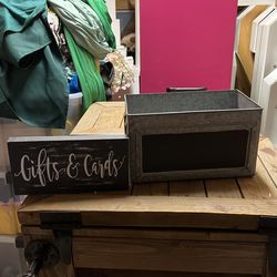 Wedding Gift Card Box And Sign