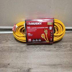 Husky 50ft Lighted Extension Cord  