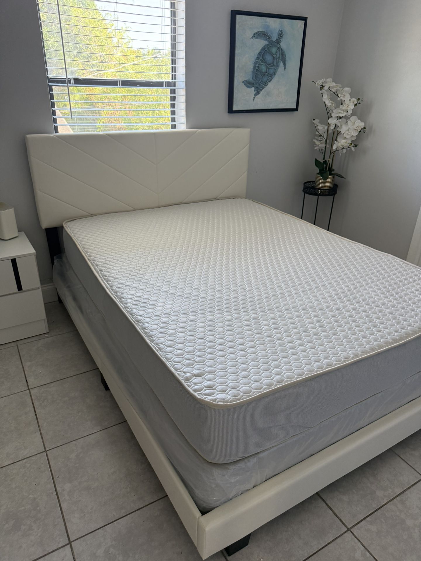 Queen Size Bed Frame New In The Box With Mattress All New Furniture Free Delivery Free Installation