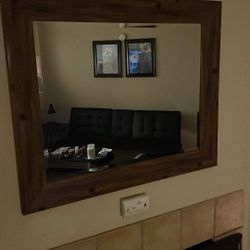 Wall Mirror New About 34 Inches Wide 30 Inches Long