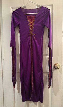 Girls M (8-10) purple Renaissance medieval style Halloween dress