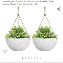 Hanging Flower Pots ( New In Box)