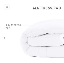 White Quilted Mattress Topper