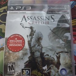 Assassins Creed 3 PlayStation 3/PS3 (Read Description)