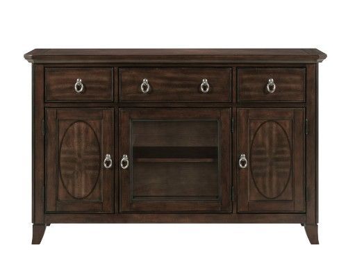 Elegant & Functional rich cherry finish dining server w/dovetail drawers